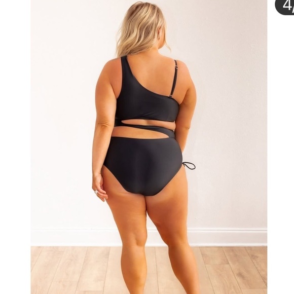 NEW GRACE + EMMA paradise radiance monokini in Black Pearl Shoulder Strap L & M - Picture 2 of 15